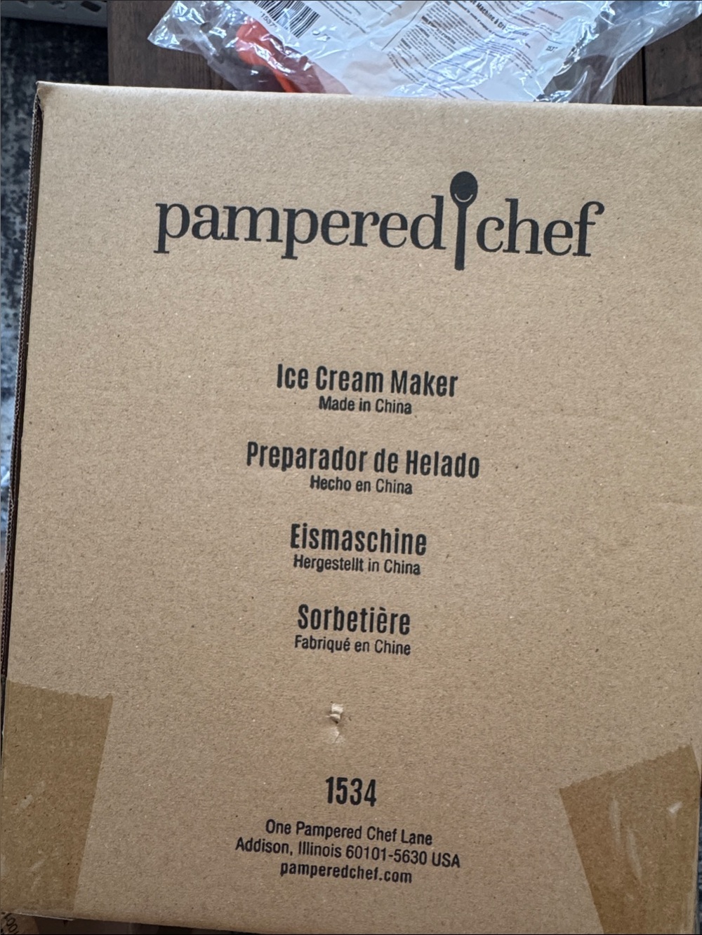 Pampered Chef Ice Cream machine and extra cover - Picture 7 of 7